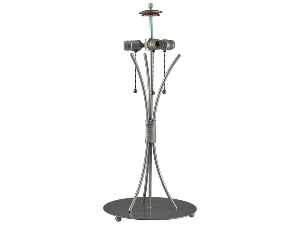 Chrisanne 3-Light Curved Arm Table Lamp Base in Chrome