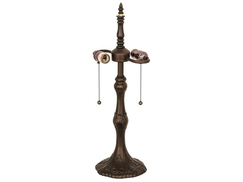 Tiffany Capri Two-Light Table Lamp Base in Mahogany Bronze