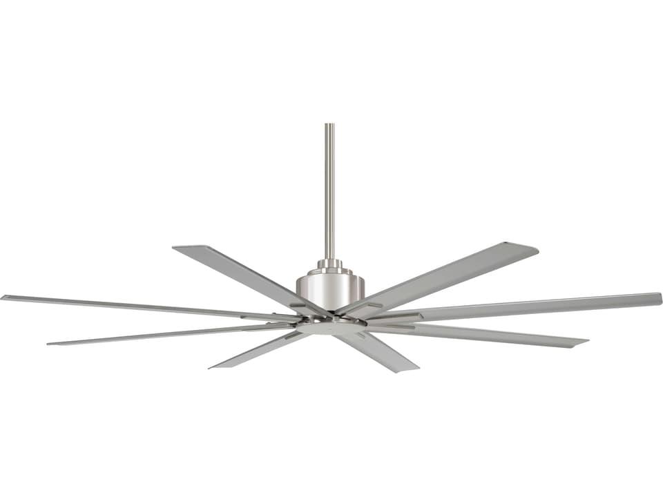 Xtreme H2O 65-Inch 8-Blade Indoor Outdoor Ceiling Fan in Brushed Nickel Wet