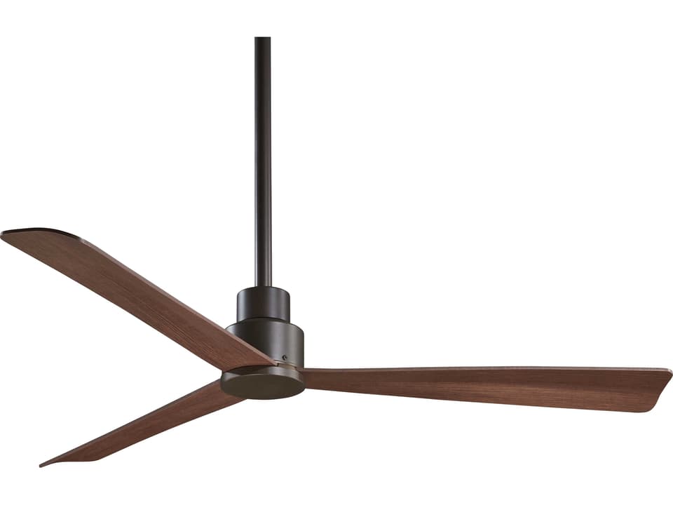 Simple 52-Inch 3-Blade Outdoor Ceiling Fan in Oil Rubbed Bronze