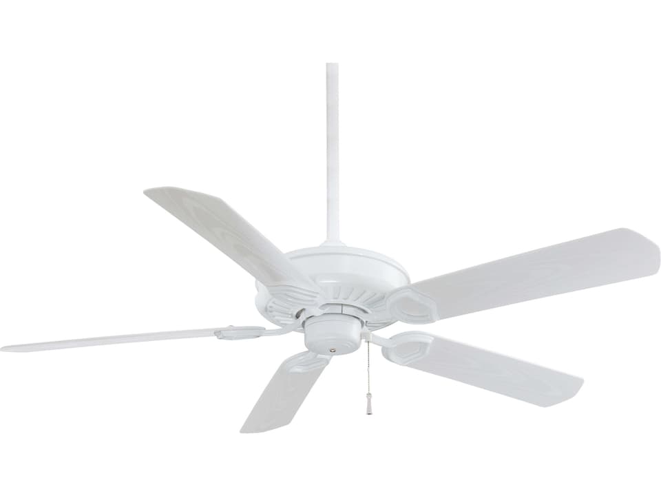 Sundowner 54-Inch 5-Blade Outdoor Ceiling Fan in White