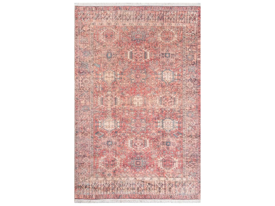 Helena Bordered Traditional Area Rug in Multi