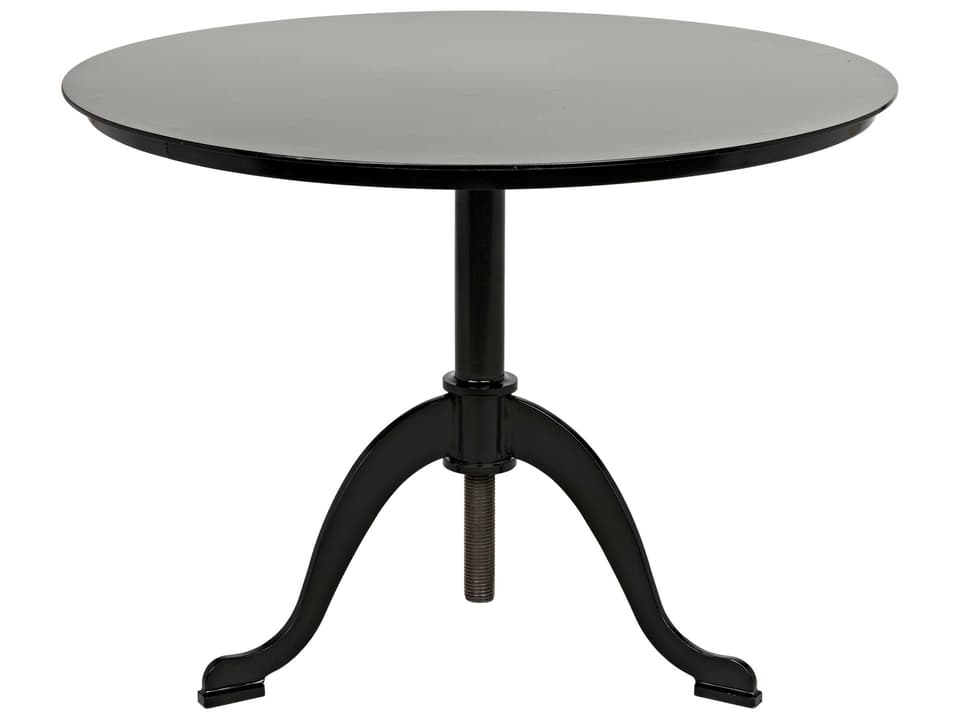Kaldera Square Side Table in Matte Black Industrial Steel