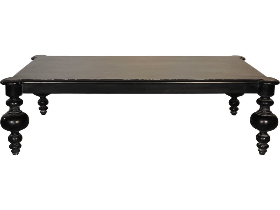 Graff Rectangle Coffee Table Mahogany Hand Rubbed Black