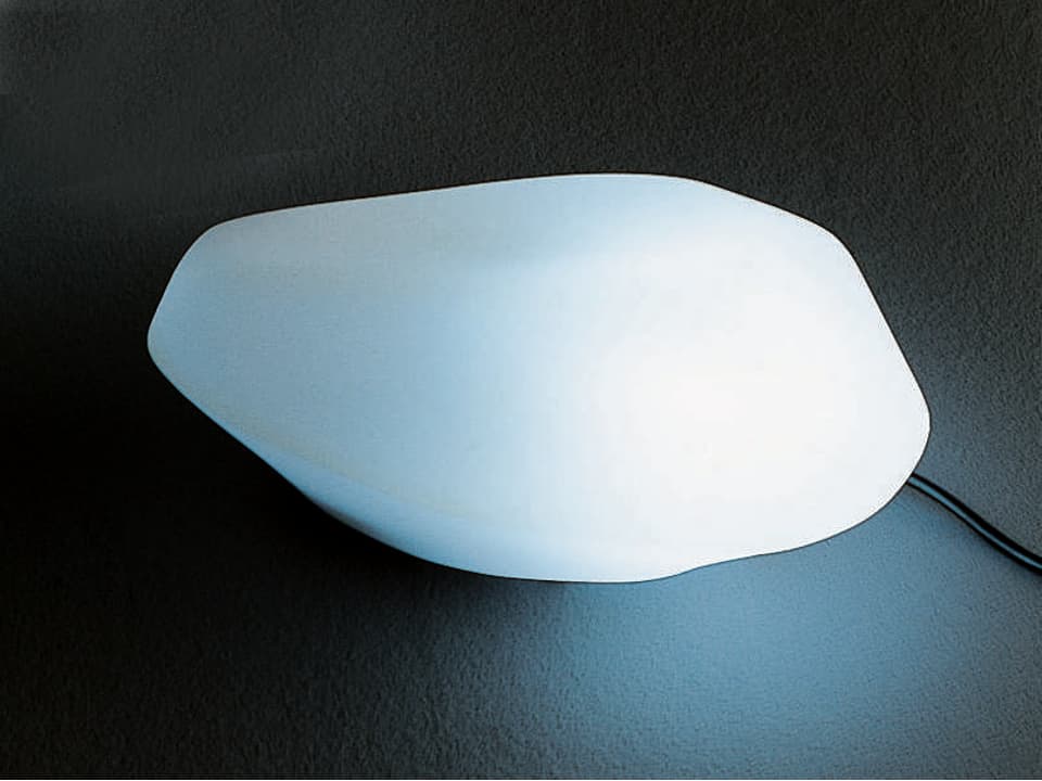 Stones 1-Light Indoor Outdoor LED Floor Lamp in White Polyethylene