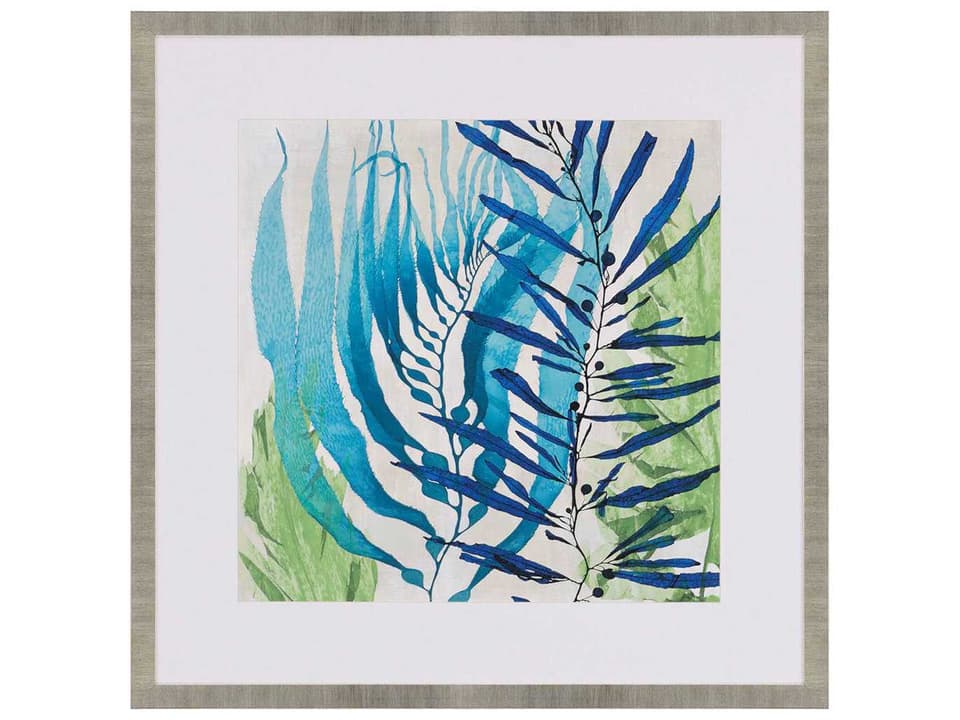 Sea Nature I Framed Giclee Wall Art with Champagne Finish Moulding