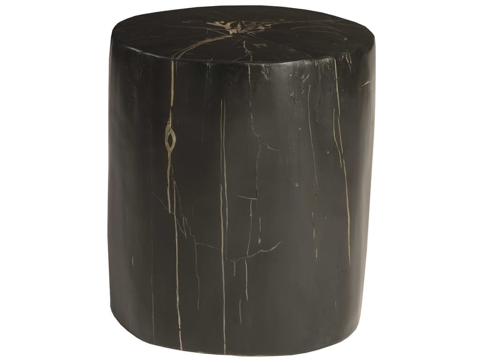 Cast Petrified Wood Stool Organic Modern
