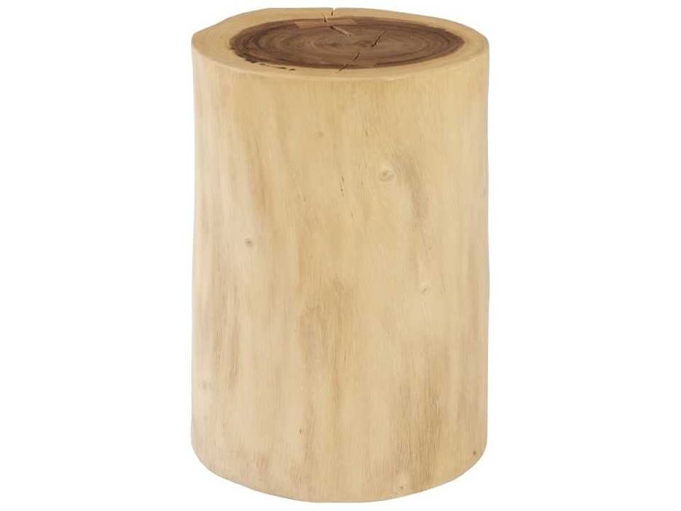 Stump Accent Stool in Natural Chamcha Wood