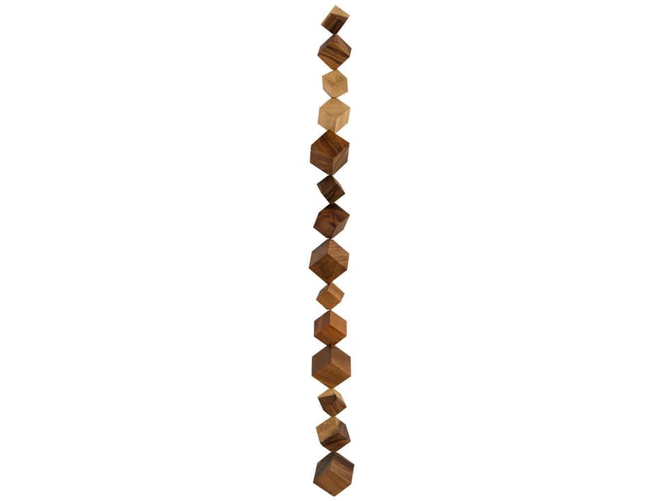 Dice Chamcha Wood Wall Art Natural