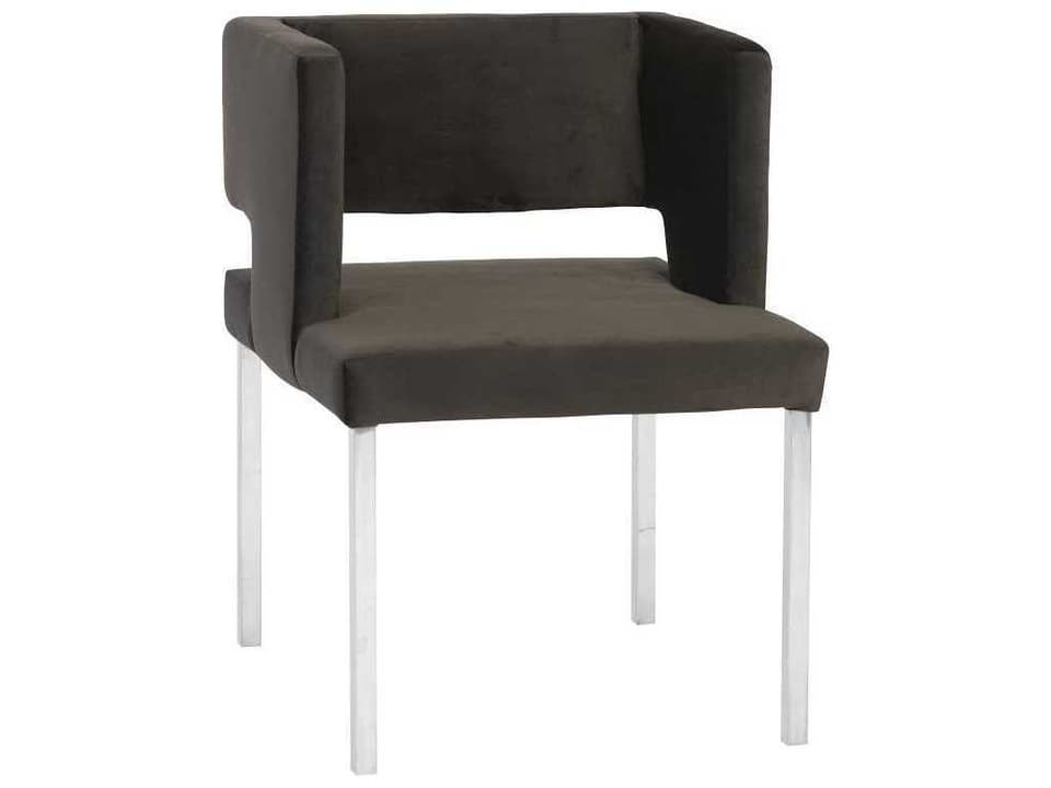 Black Upholstered Side Dining Chair