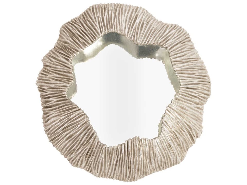 Fungia Silver Leaf Wall Mirror