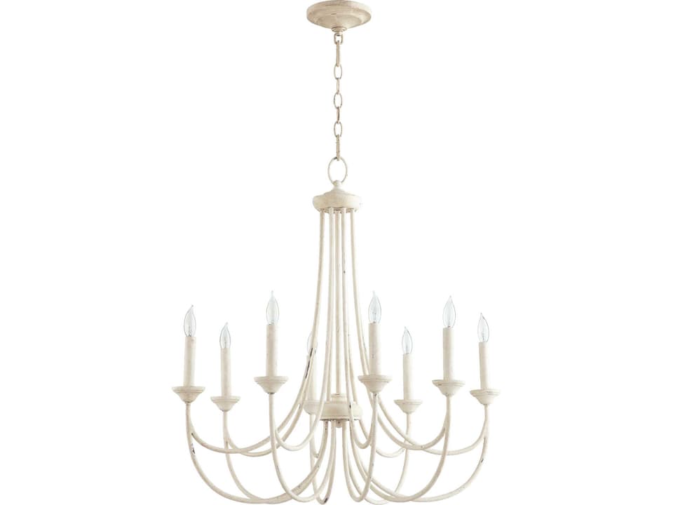 Brooks 8-Light Chandelier in Persian White