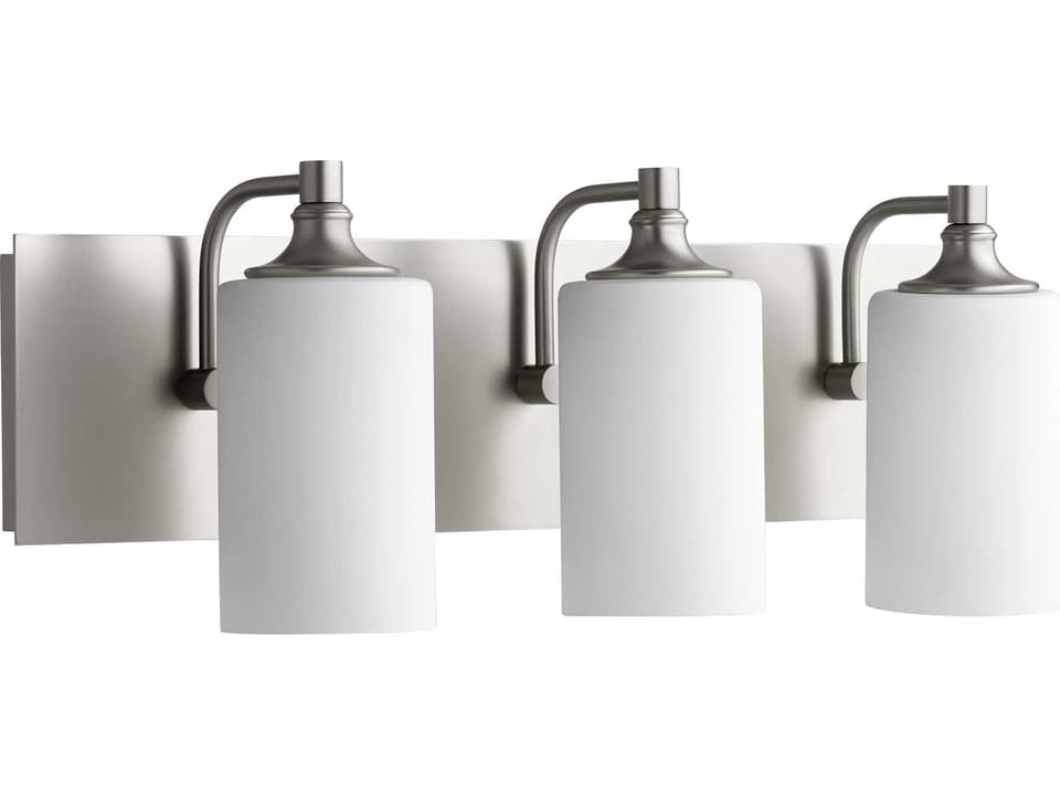 Celeste 3-Light Transitional Vanity Light in Satin Nickel