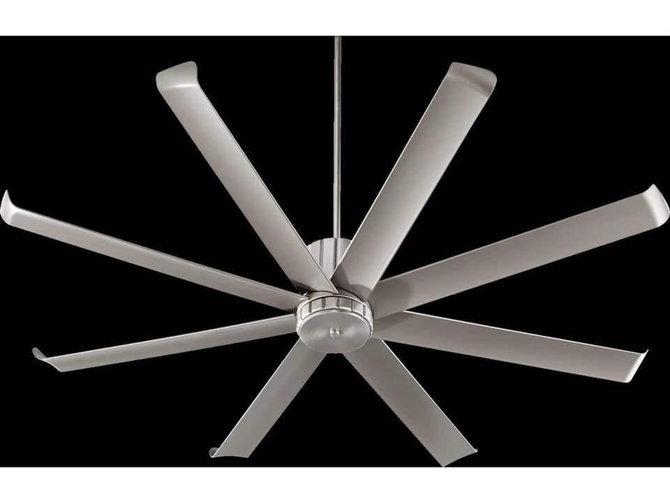Proxima Patio 72-Inch 8-Blade Outdoor Ceiling Fan in Satin Nickel