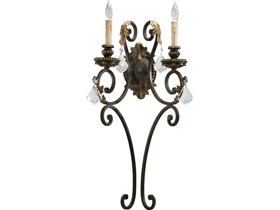 Rio Salado 2-Light Wall Sconce in Toasted Sienna with Mystic Silver