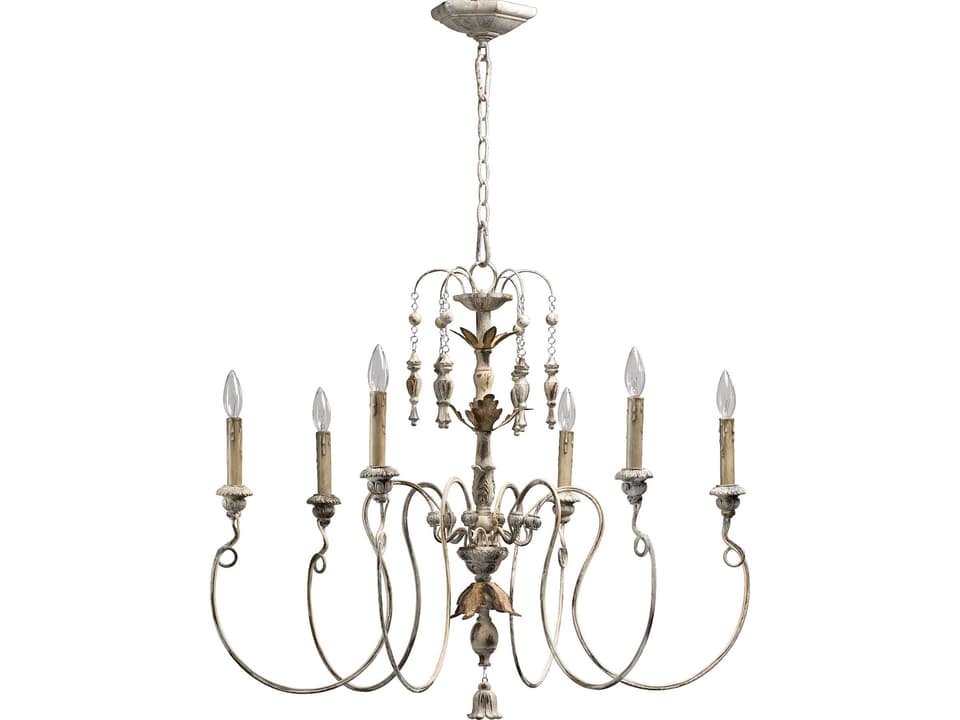 6-Light Salento Chandelier in Persian White