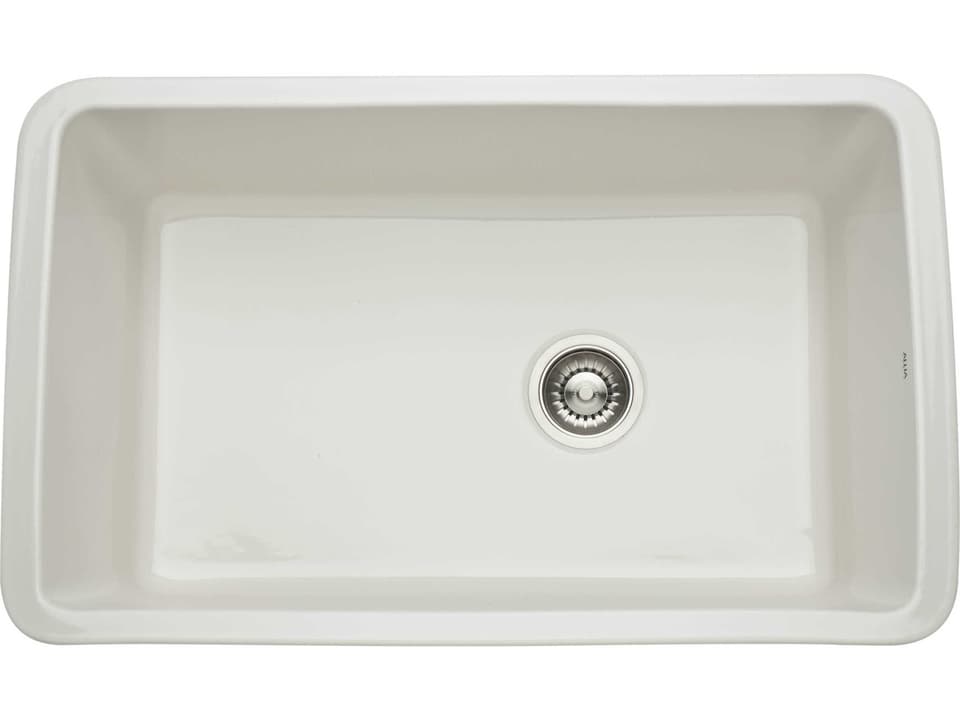 Allia Fireclay Pergame 32-Inch Rectangular Single Bowl Undermount Kitchen Sink