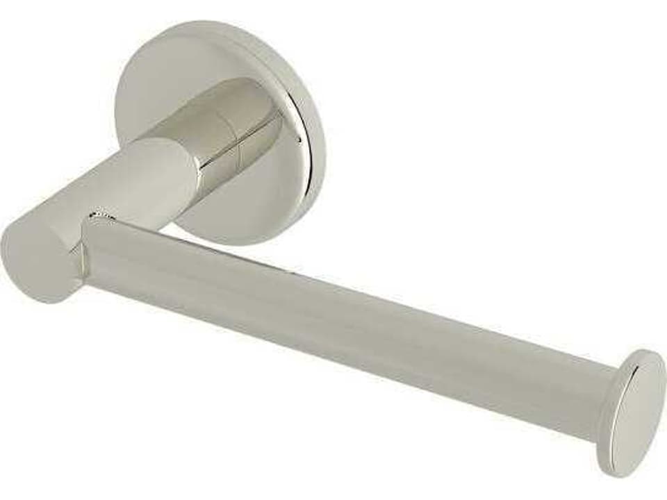 Lombardia Wall Mount Single Post Toilet Paper Holder in Polished Nickel