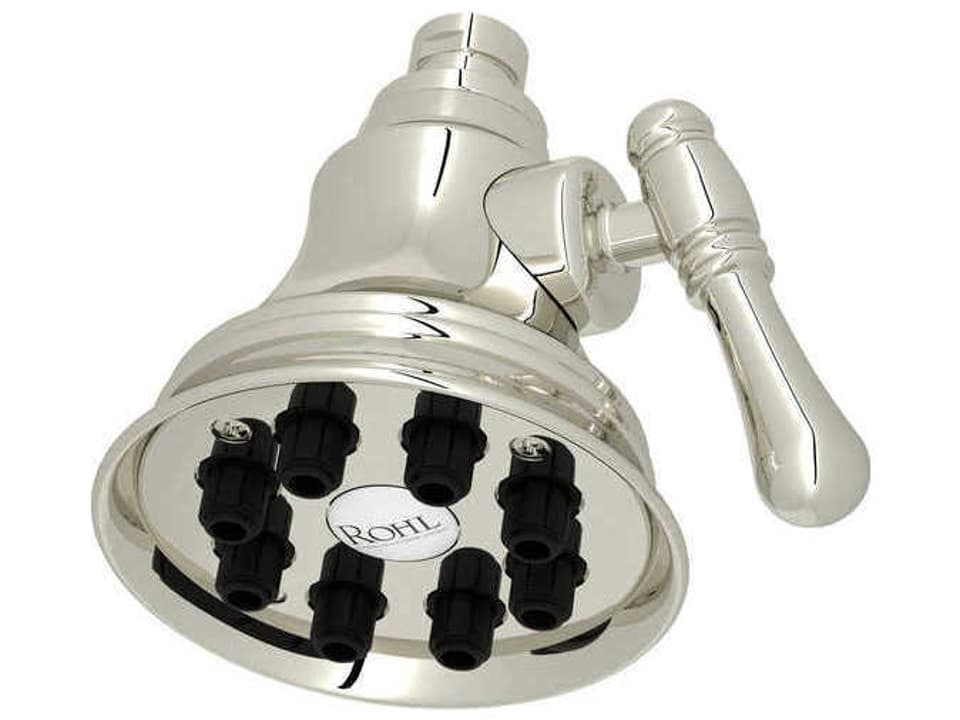 Mantova 4-Inch Multi-Function Wall Mount Shower Head in Polished Nickel