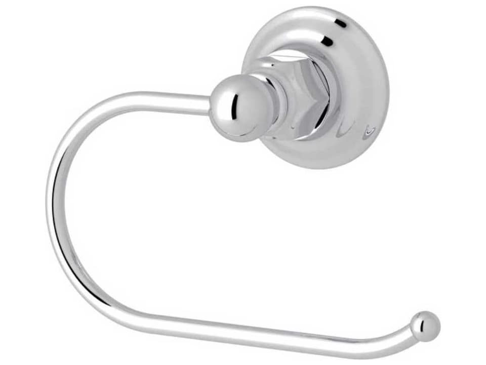 Italian Bath Wall Mount Toilet Paper Holder in Polished Chrome