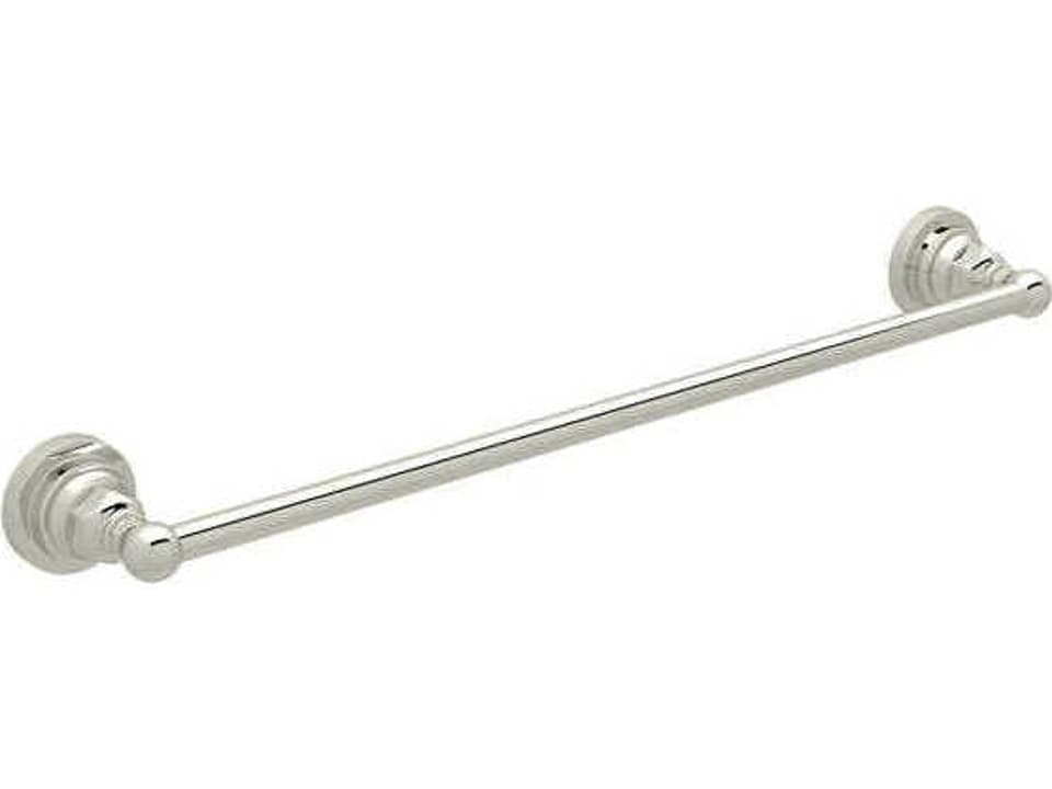 Acqui Italian Bath 24-Inch Wall Mount Towel Bar in Polished Nickel