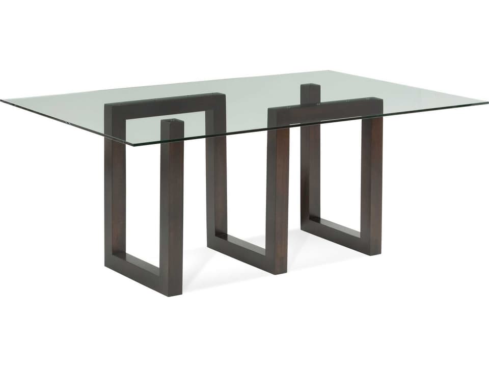 Peter Francis Serpent Rectangle Dining Table with Glass Top