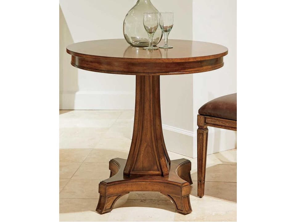 Old Town 32-Inch Round Bistro Dining Table in Barrister