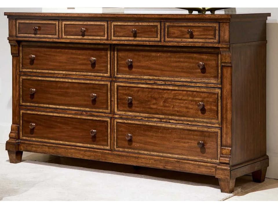 Old Town 10-Drawer Double Dresser in Barrister Finish