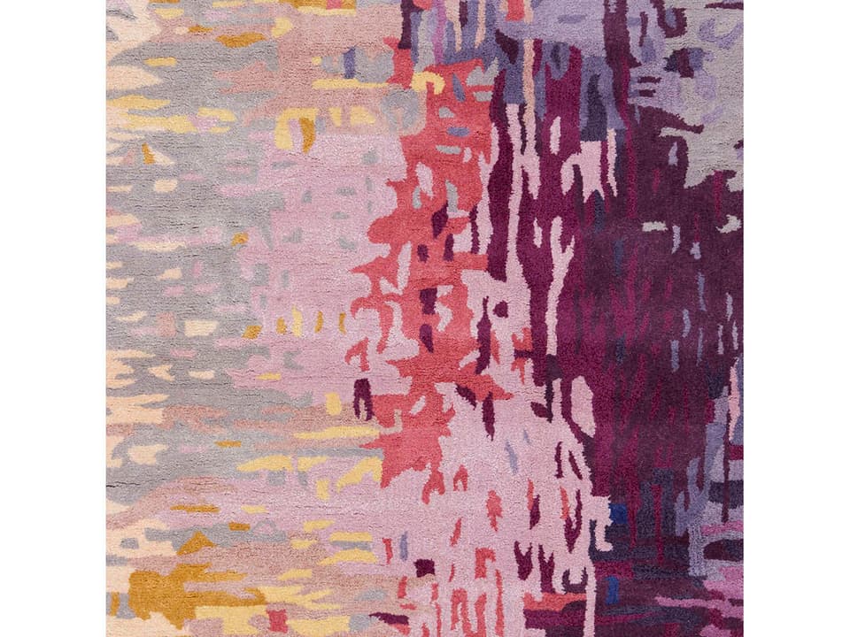 Banshee Modern Abstract Wool Viscose Blend Rug Sample