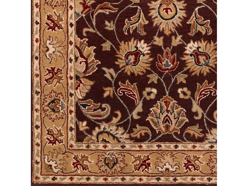 Caesar Floral Hand-Tufted Wool Area Rug Sample