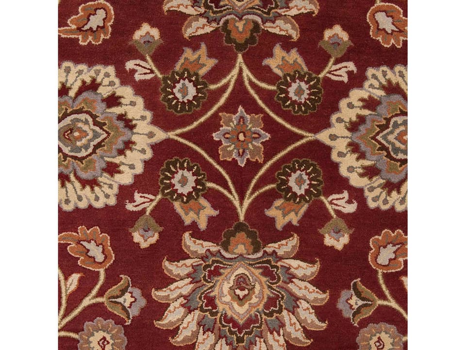 Caesar 18-Inch Wool Hand-Tufted Rug Sample in Cinnamon Spice