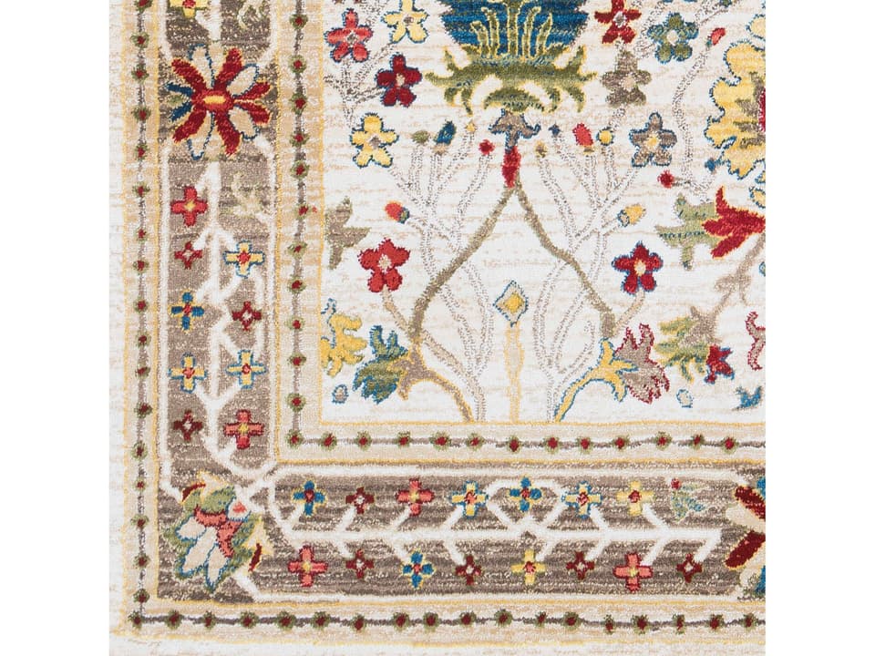 Crafty Traditional Multi-Color Machine Woven Area Rug Sample