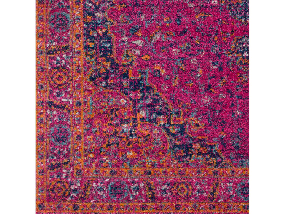 Harput Oriental Area Rug Sample in Garnet Burnt Orange