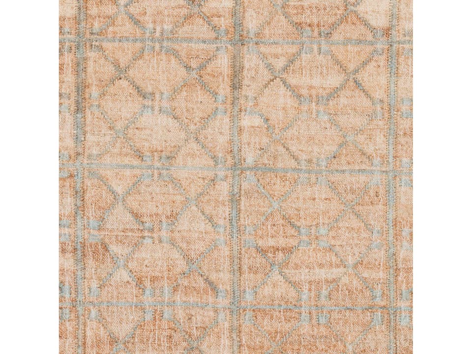 Laural Geometric Hand Woven Jute Area Rug Sample in Khaki Medium Gray Cream