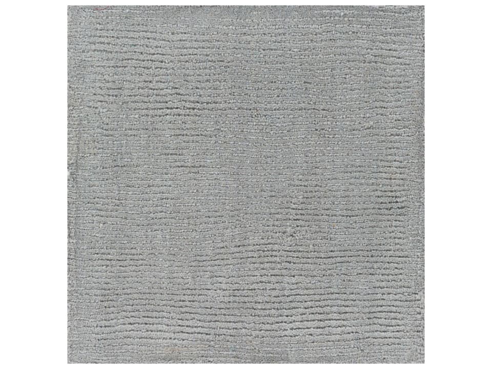 Mystique M-211 18 Inch Square Hand Loomed Wool Area Rug in Gray