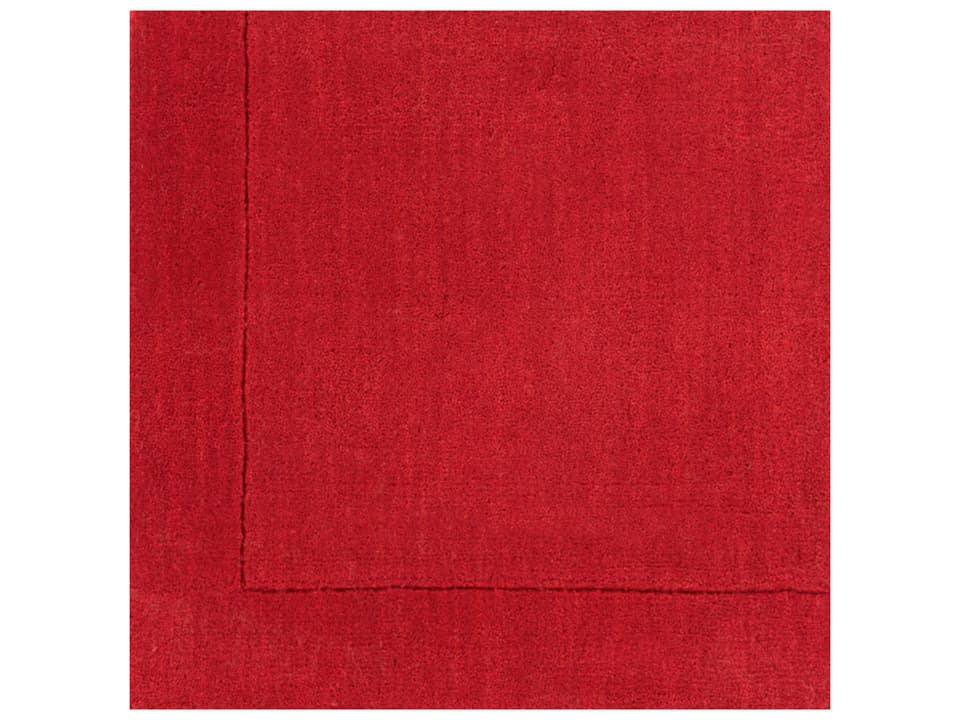 Mystique 18-Inch Hand Loomed Wool Area Rug Sample in Red