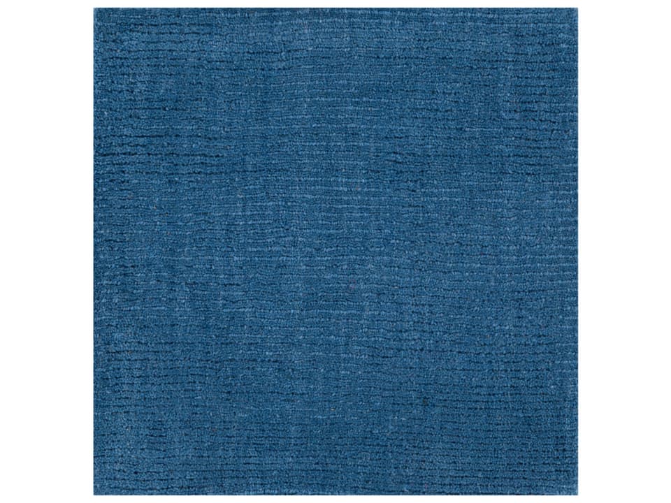 Mystique Hand Loomed Wool Area Rug Sample in Dark Blue