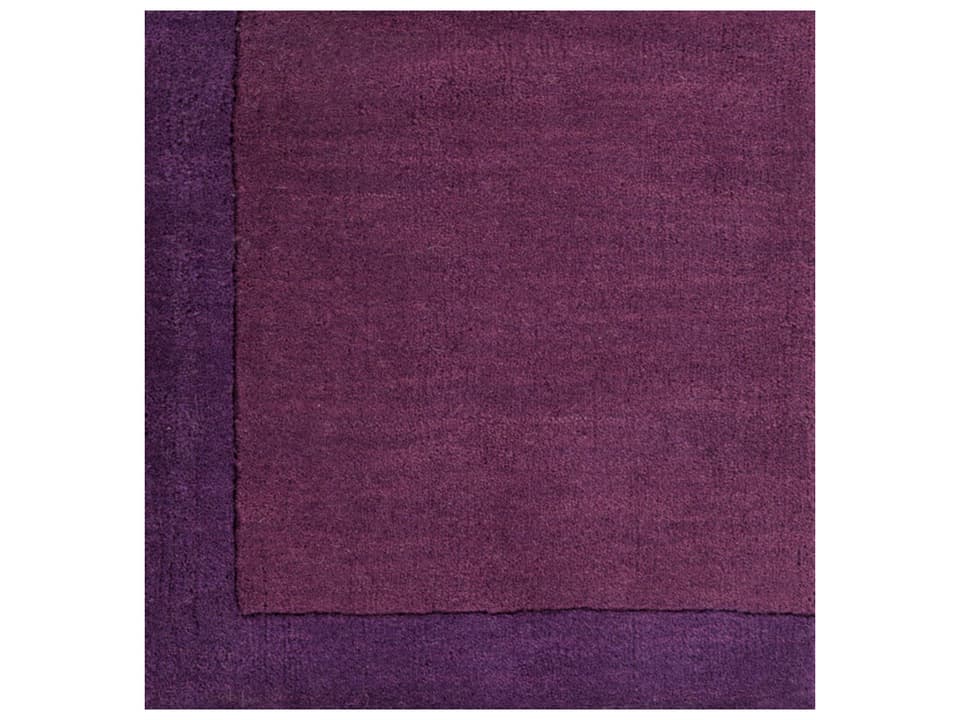 Mystique Hand Loomed Wool Area Rug in Dark Purple