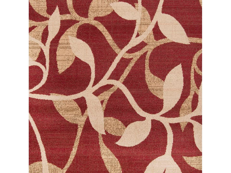 Riley Floral Rug Sample in Mustard Olive Light Beige