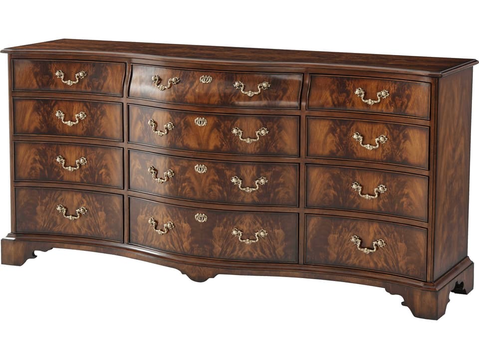 Althorp Living History India Silk 12-Drawer Mahogany Dresser