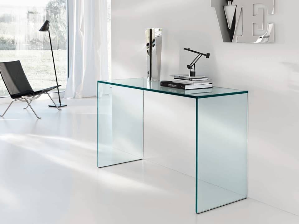 Gulliver Glass Console Table Modern Minimalist