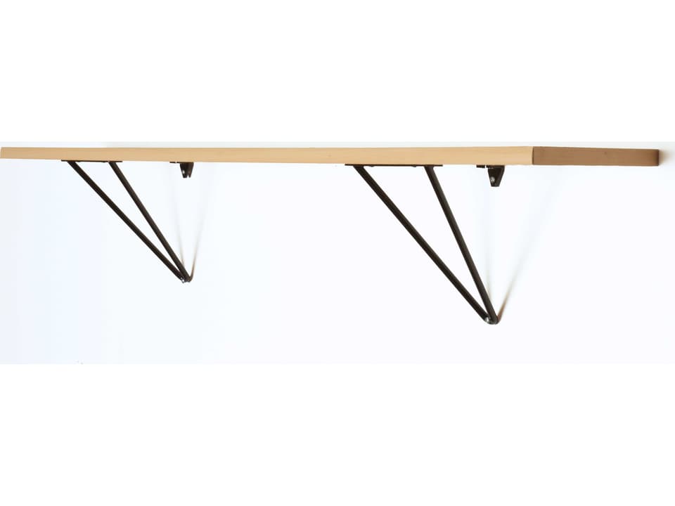 Adams Black 9" Shelf Brackets