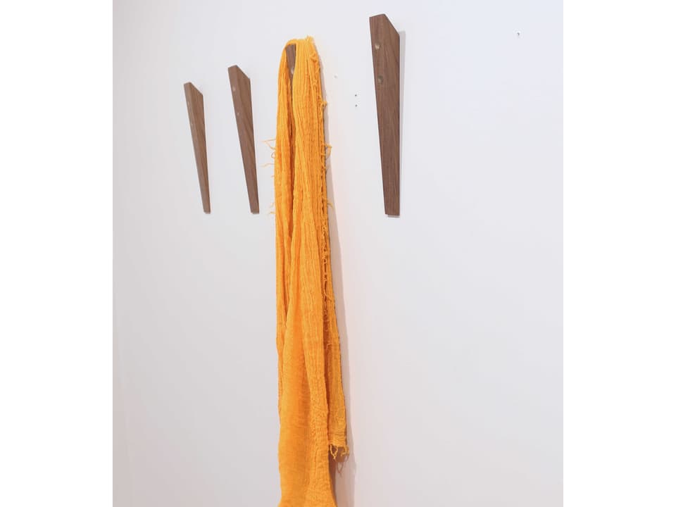 Book Hook Solid Walnut Wood Modern Wall Hook