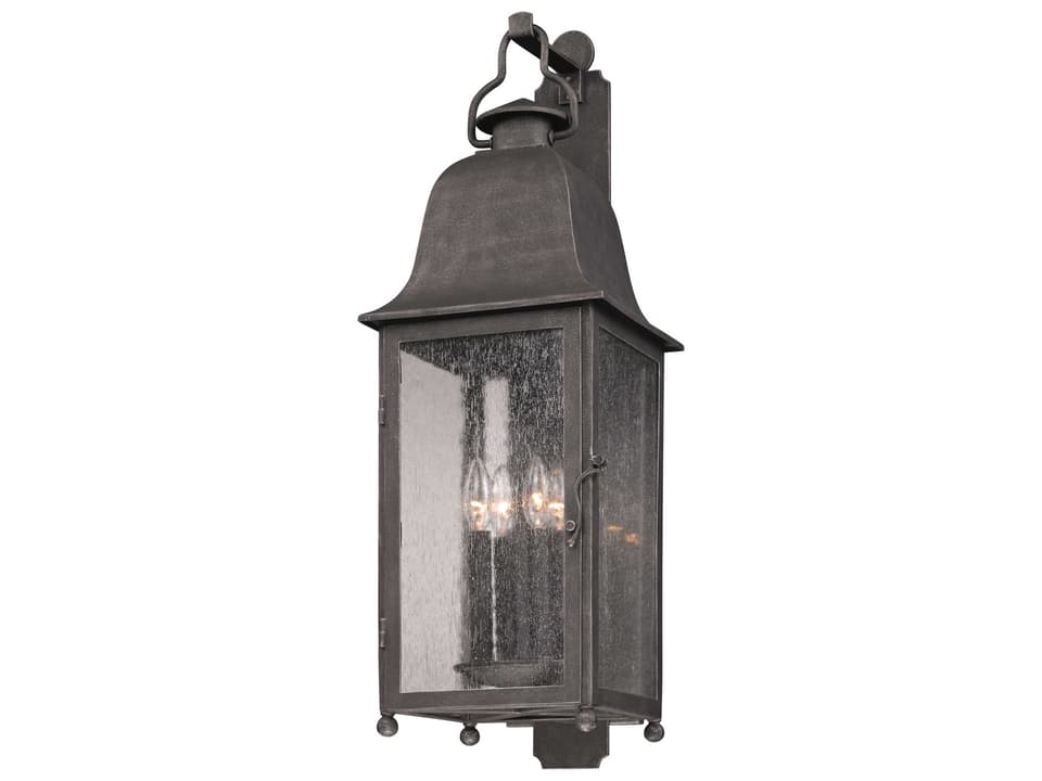 Larchmont 4-Light Hand Forged Iron Outdoor Wall Light in Vintage Bronze