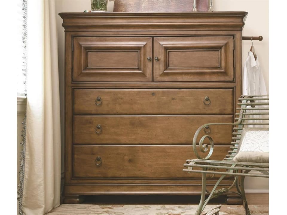 New Lou Wood Dressing Chest in Cognac Finish