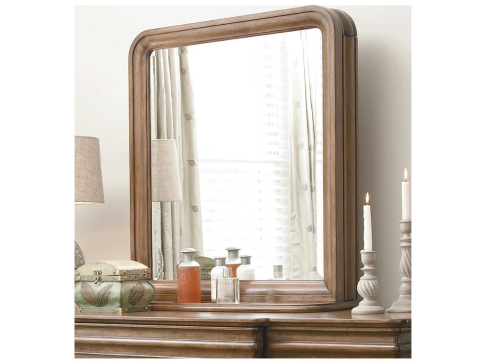 New Lou Cognac Dresser Vintage Storage Mirror