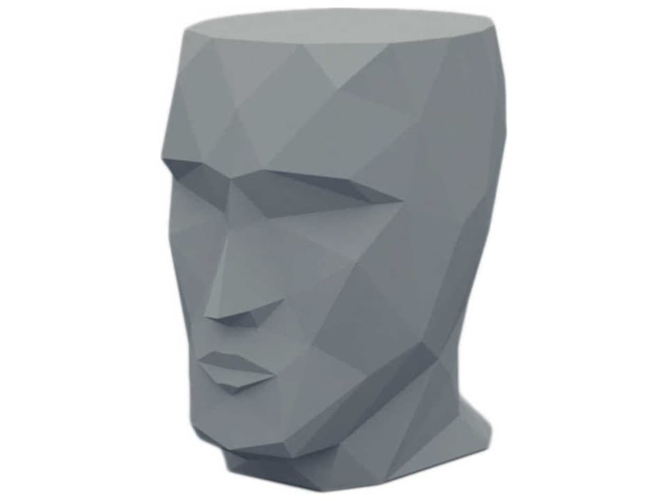 Adan Stool Modern Steel Gray Accent