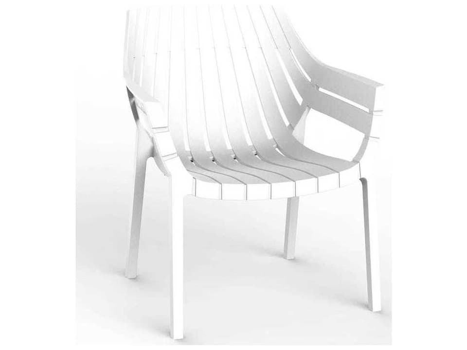 Spritz Lounge Chair Set of 4 Basic/Injection White