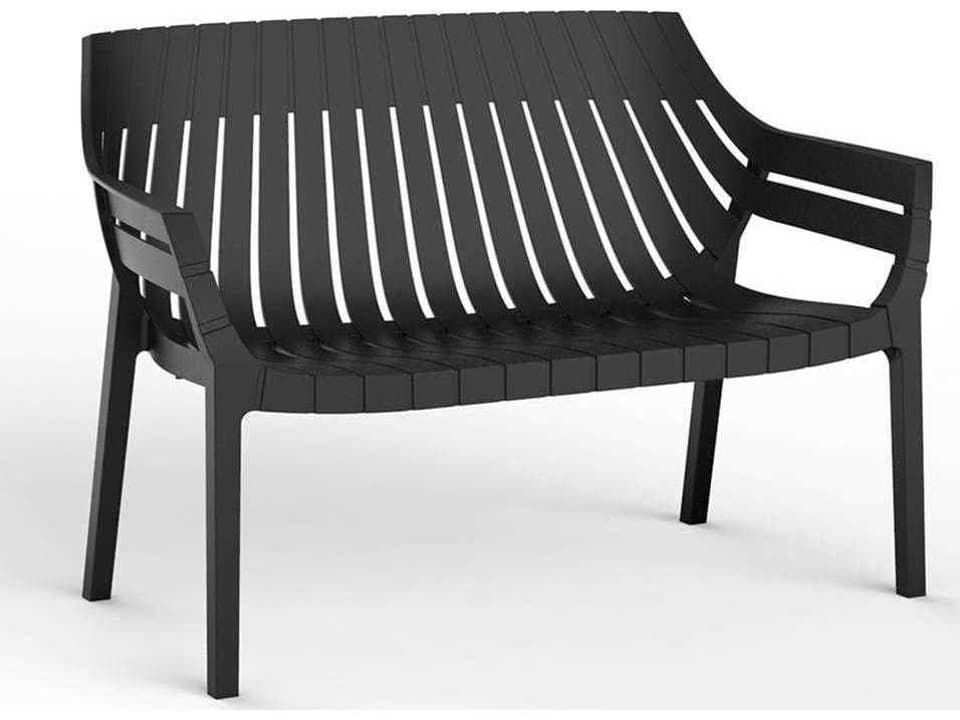 Spritz Black Chair and a Half Set of 4