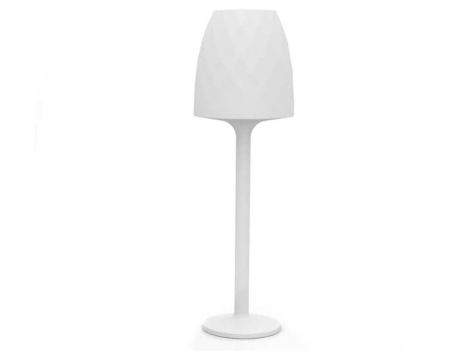 Vases LED RGBW Battery-Powered Outdoor Floor Lamp in Ice